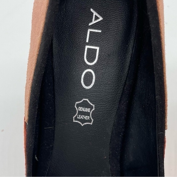 Aldo Suede Leather Color Block Heels Pumps, Sz 6.5 - Picture 11 of 15